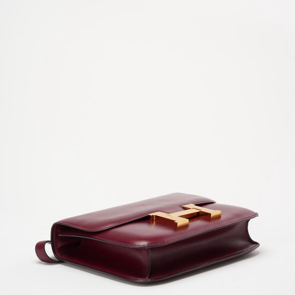Hermes Vintage Constance 24 Burgundy Box 1980’s