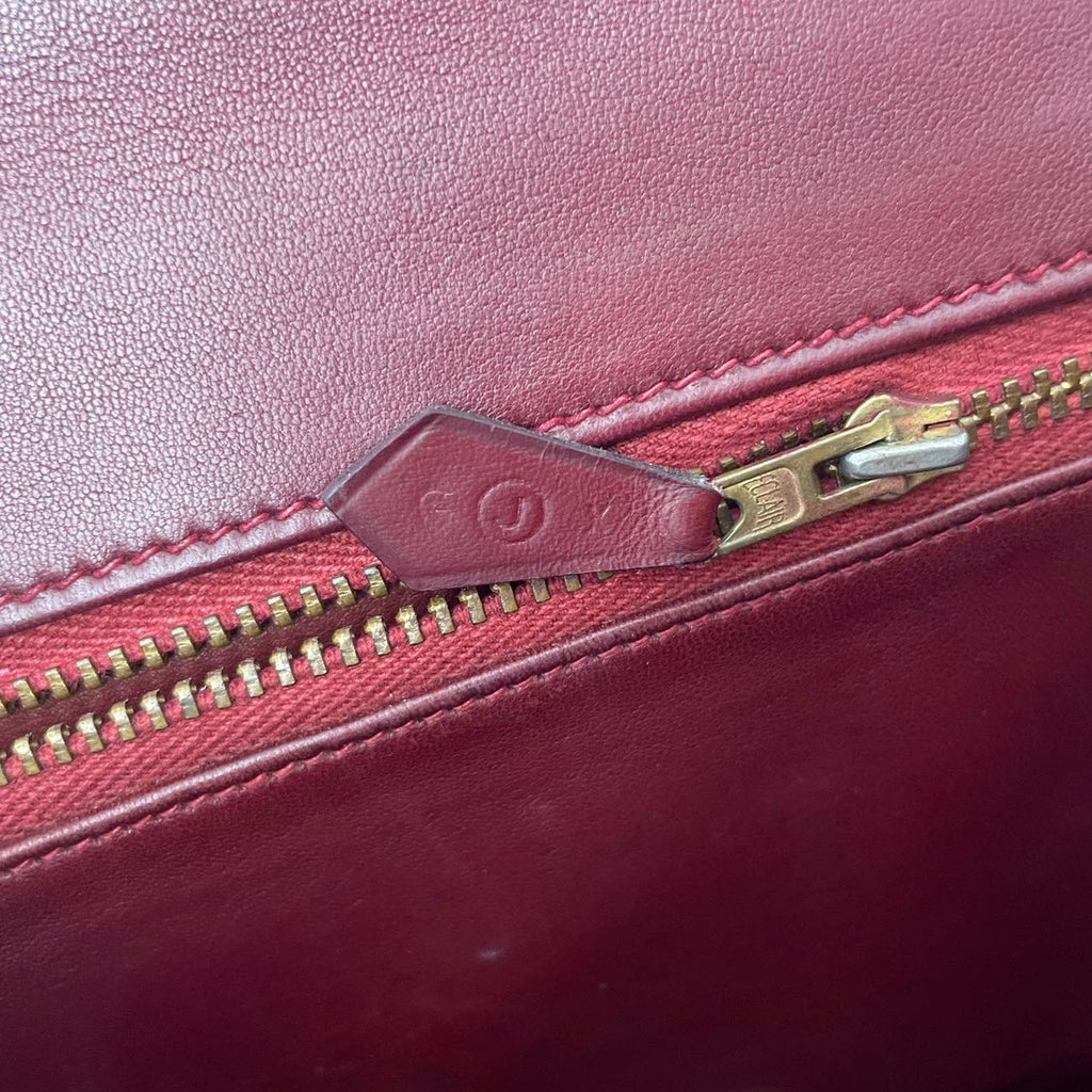 Hermes Vintage Constance 24 Burgundy Box 1980’s