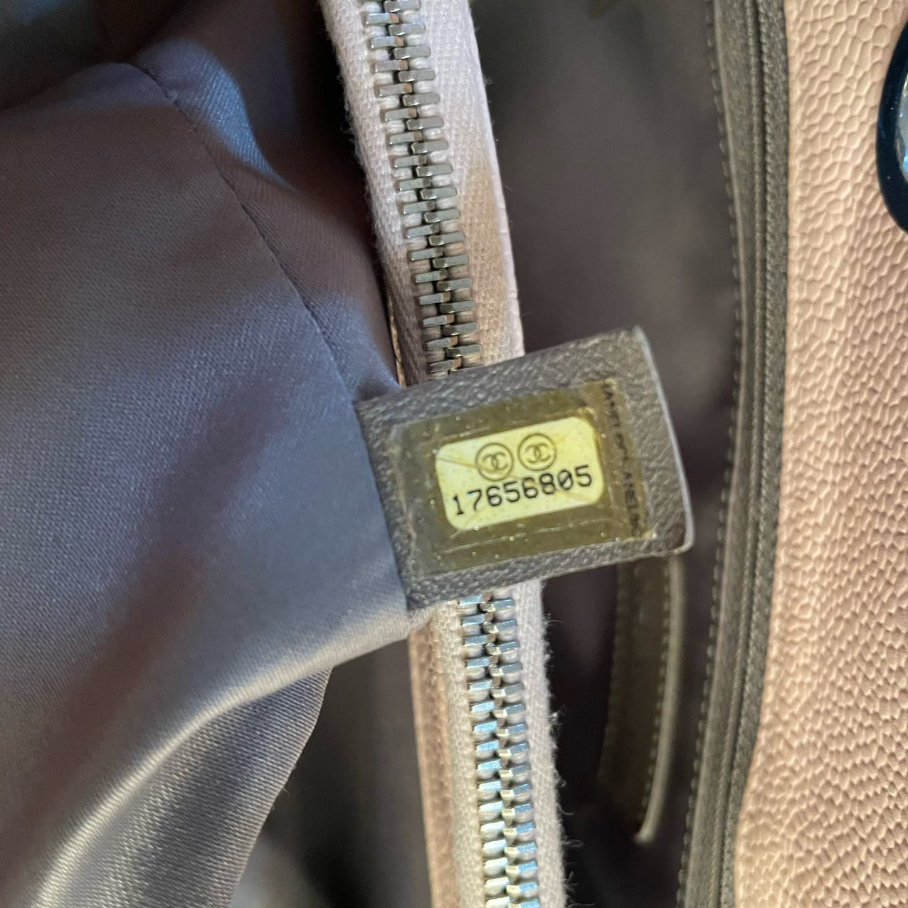 Chanel cherry blossom pink Grand Shopping Tote GST Bag in Caviar Leather with Silver Hardware