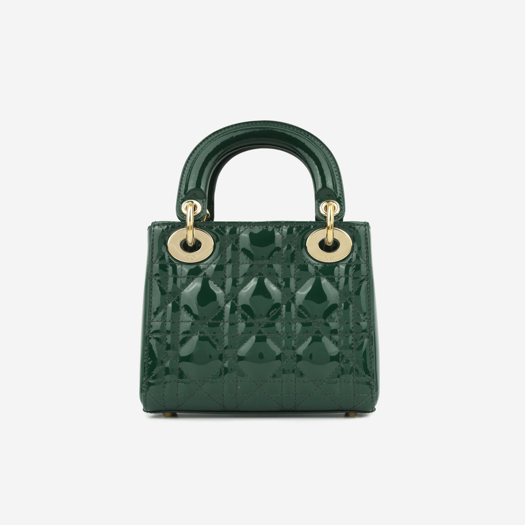 Christian Dior Mini Lady Dior - Hunter Green