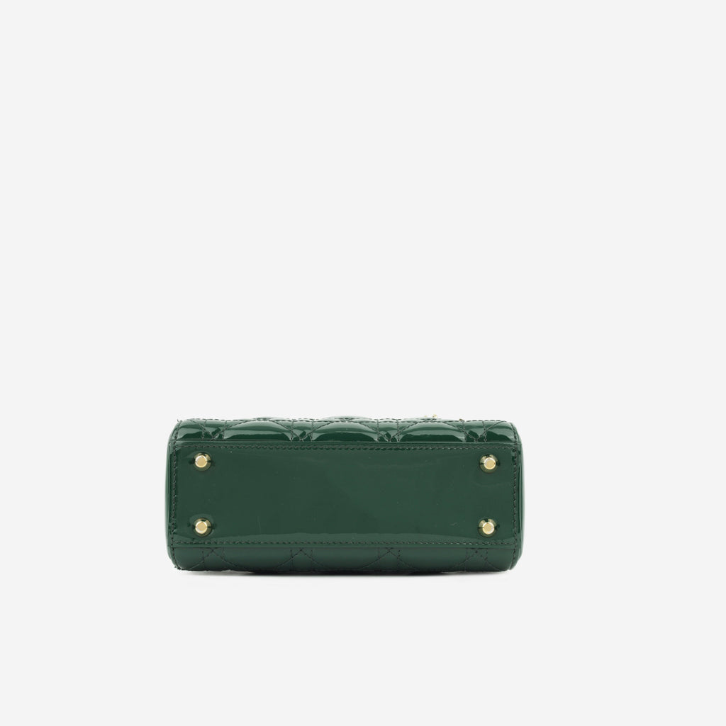 Christian Dior Mini Lady Dior - Hunter Green