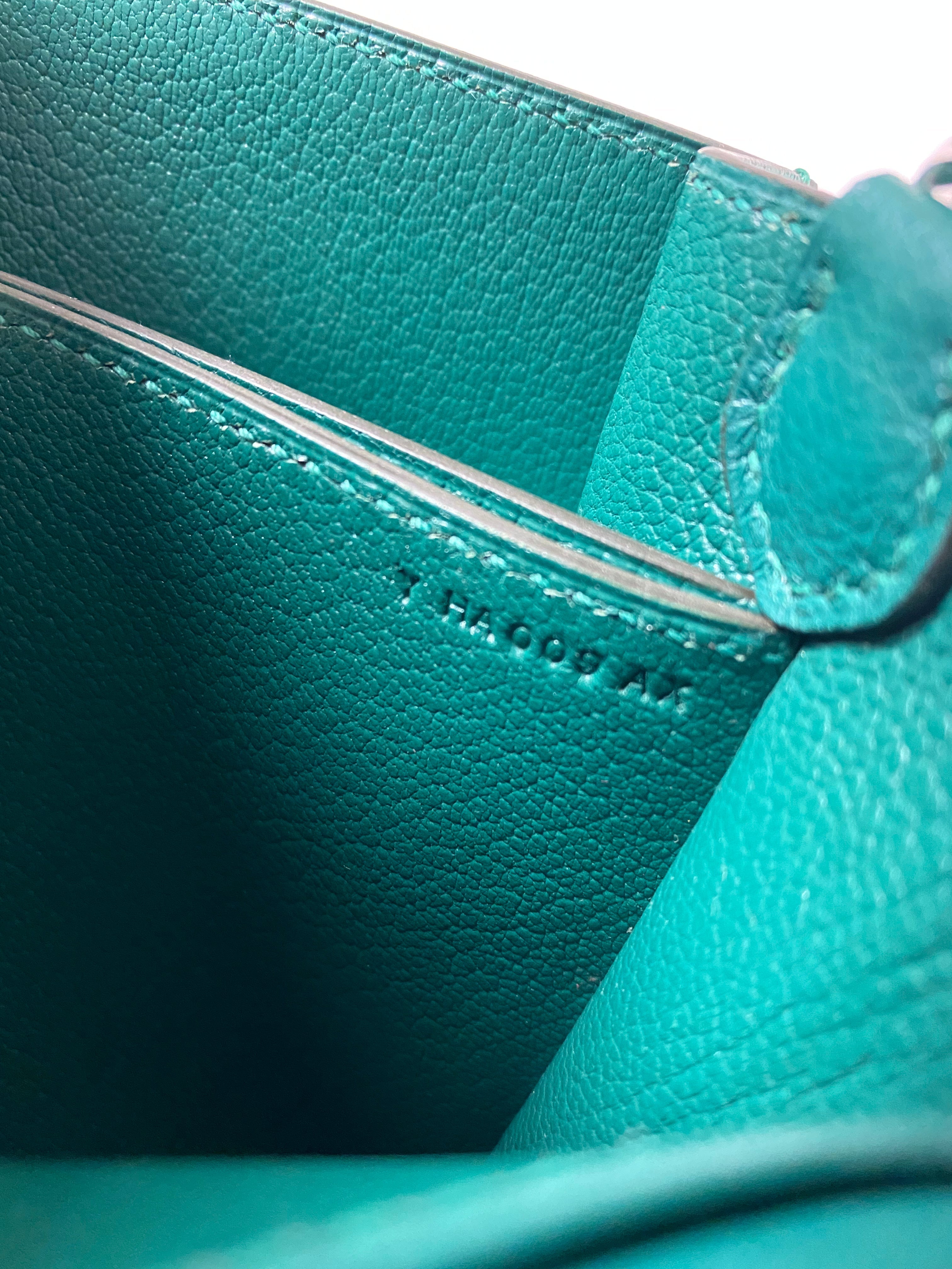 Hermes Mini Roulis Malachite Veau Evercolor Bag
