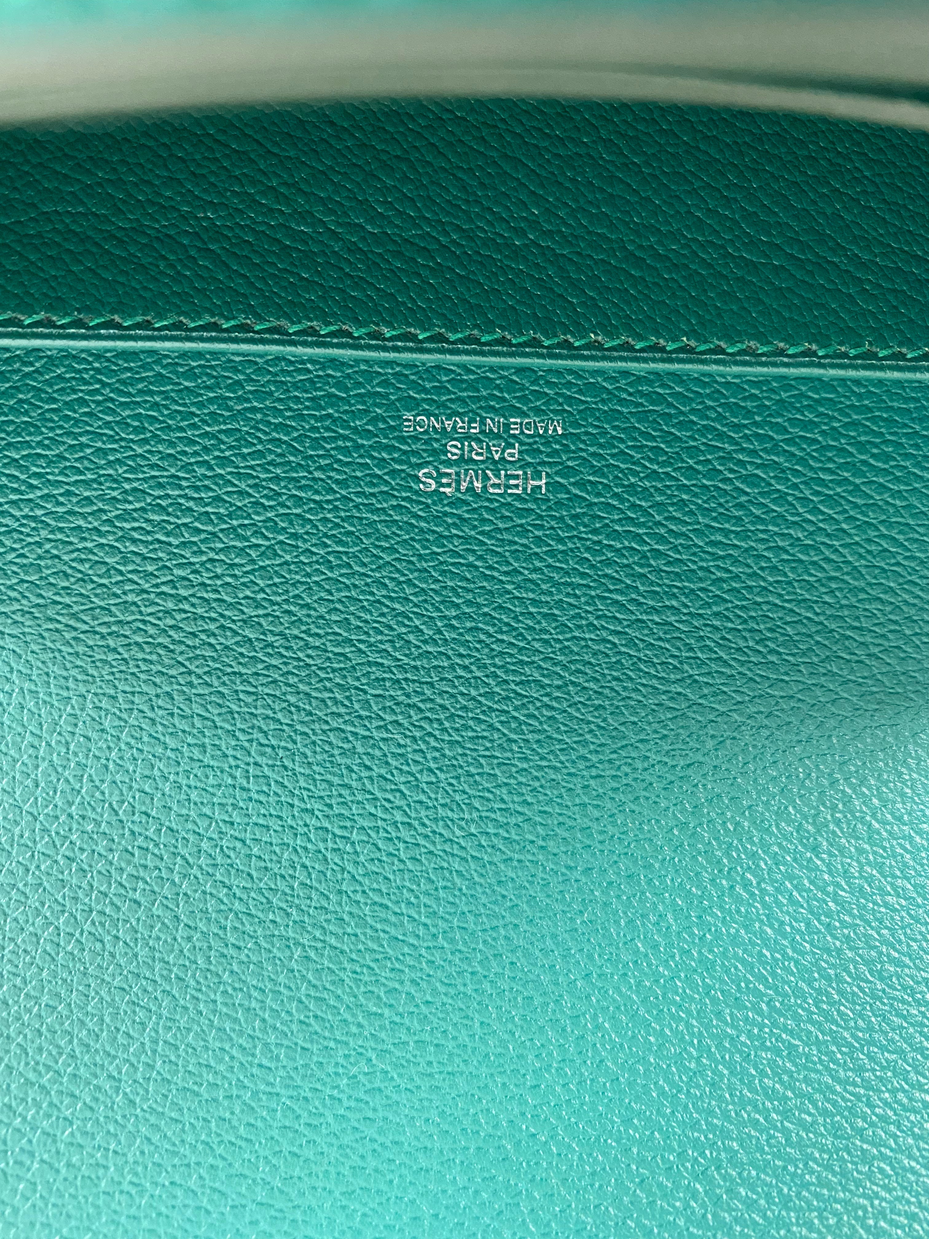 Hermes Mini Roulis Malachite Veau Evercolor Bag