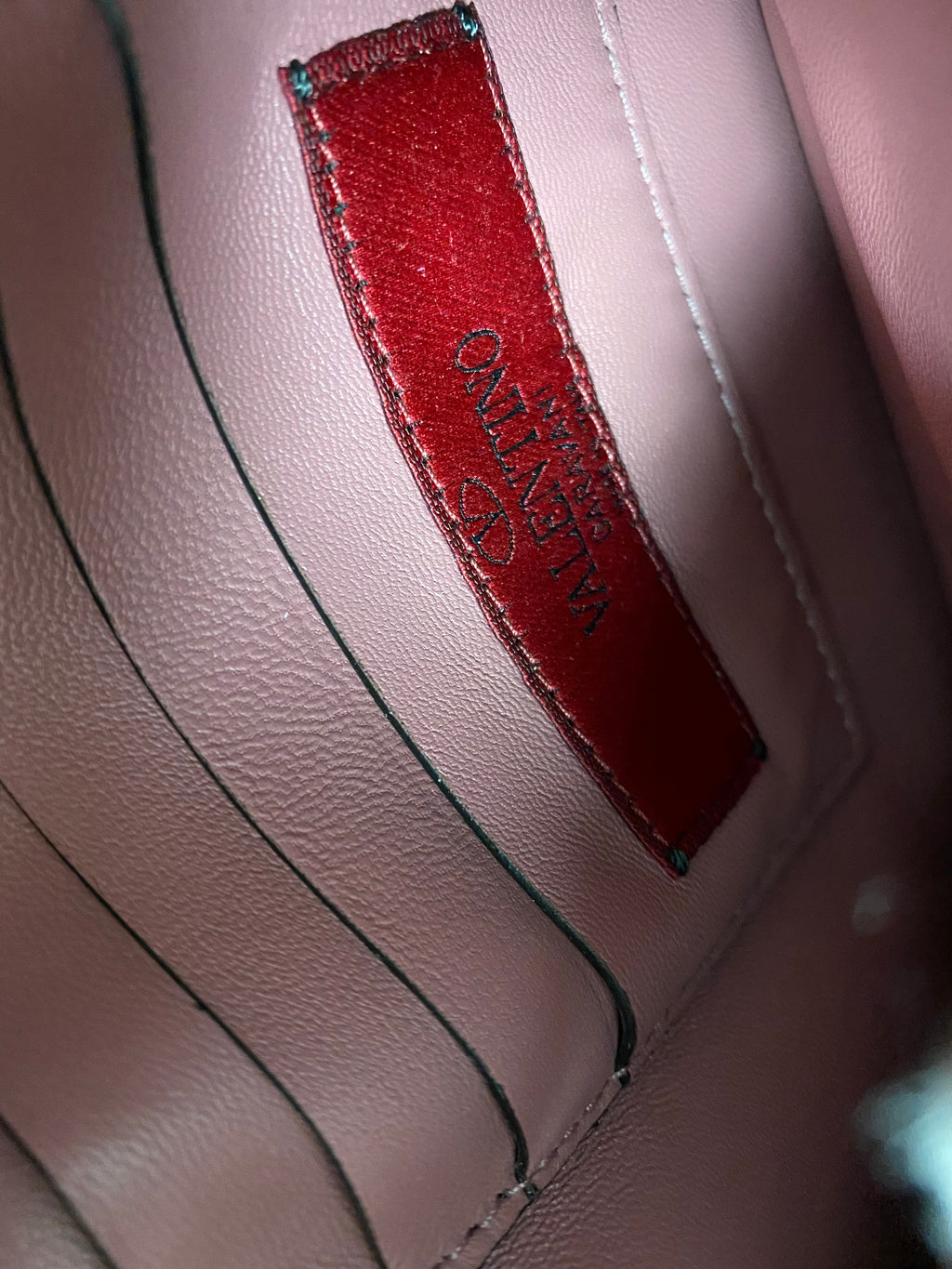 Valentino Mini Rockstud Rose Quartz Shoulder Bag