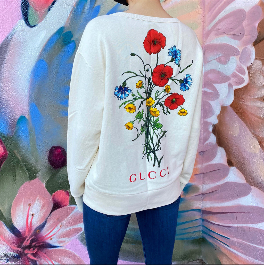 Gucci Chateau Marmont Hollywood Floral Sweatshirt - XS / S