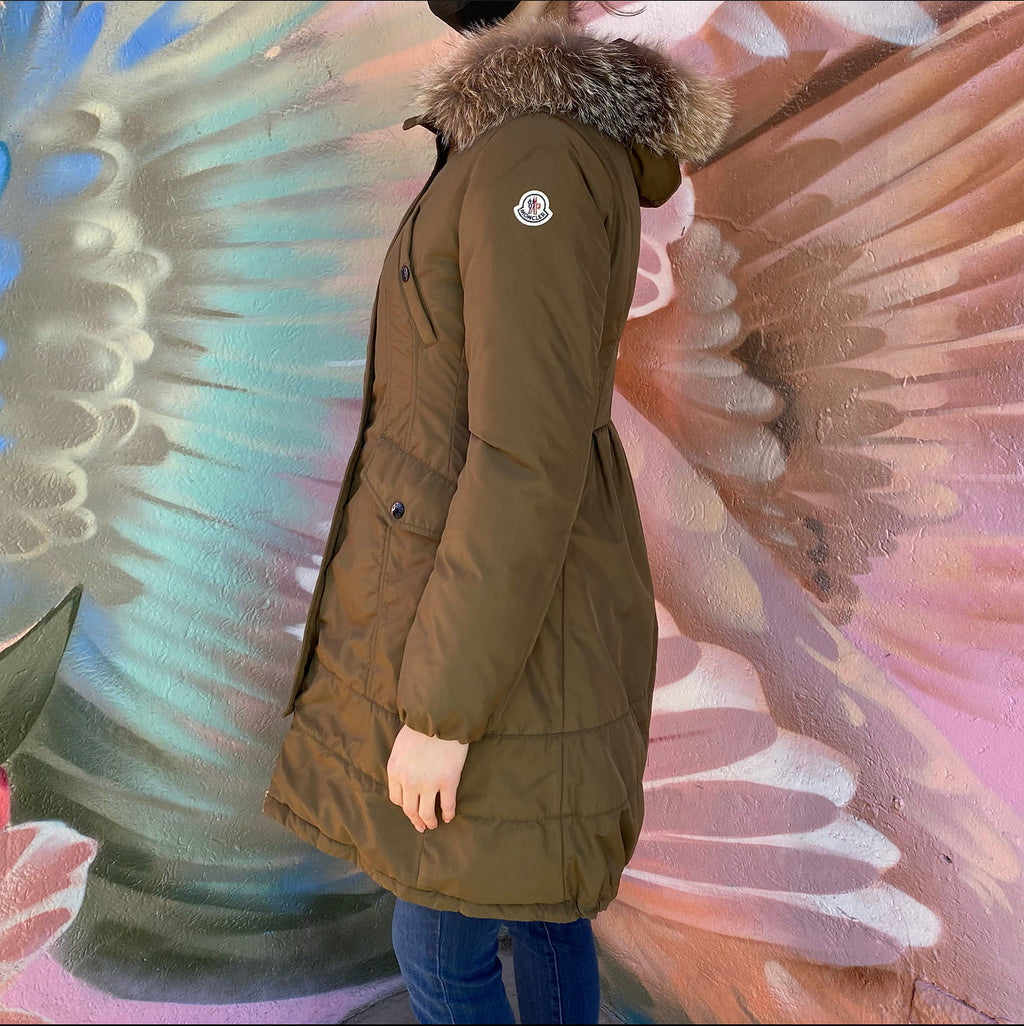 Moncler Olive Green Arrious Winter Parka - 2/4