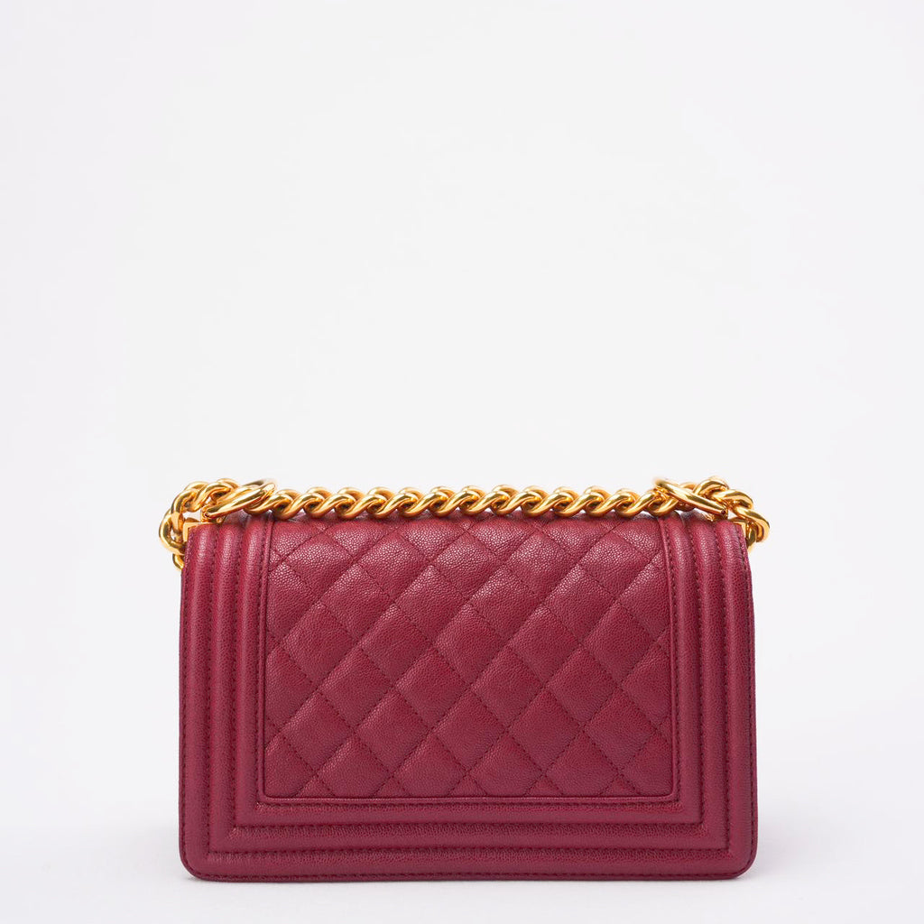 Chanel Burgundy Small Le boy Caviar 2018-2019