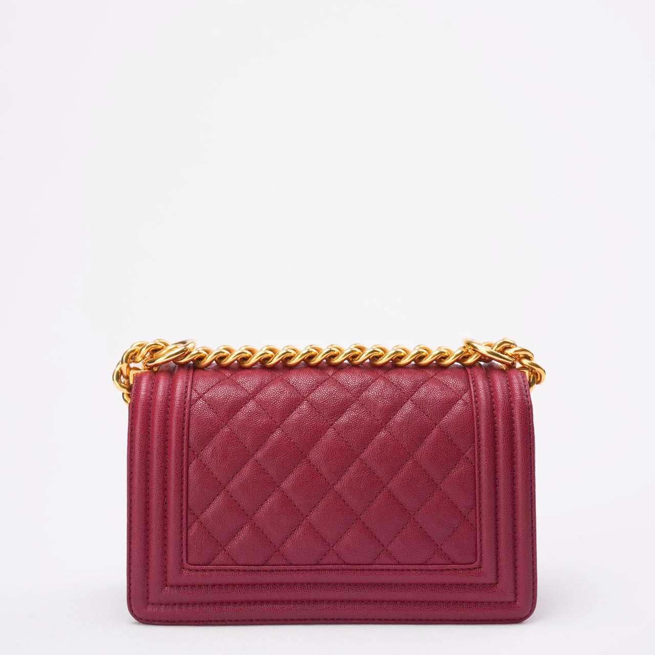 Chanel Burgundy Small Le boy Caviar 2018-2019
