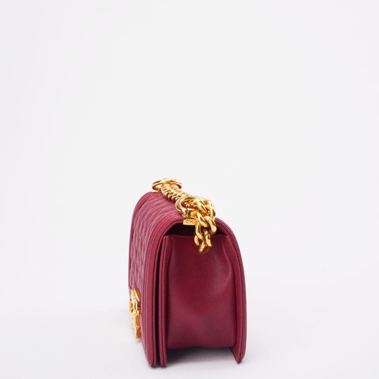 Chanel Burgundy Small Le boy Caviar 2018-2019