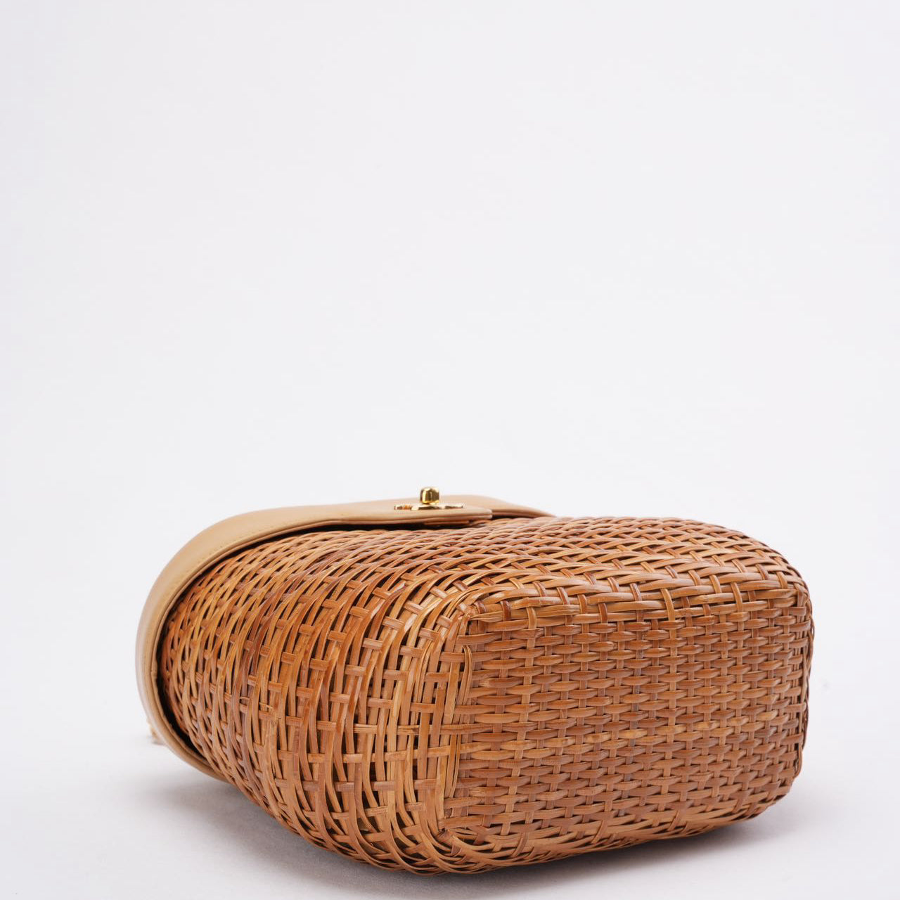 Chanel Vintage Wicker Basket Shoulder Bag 1990´s