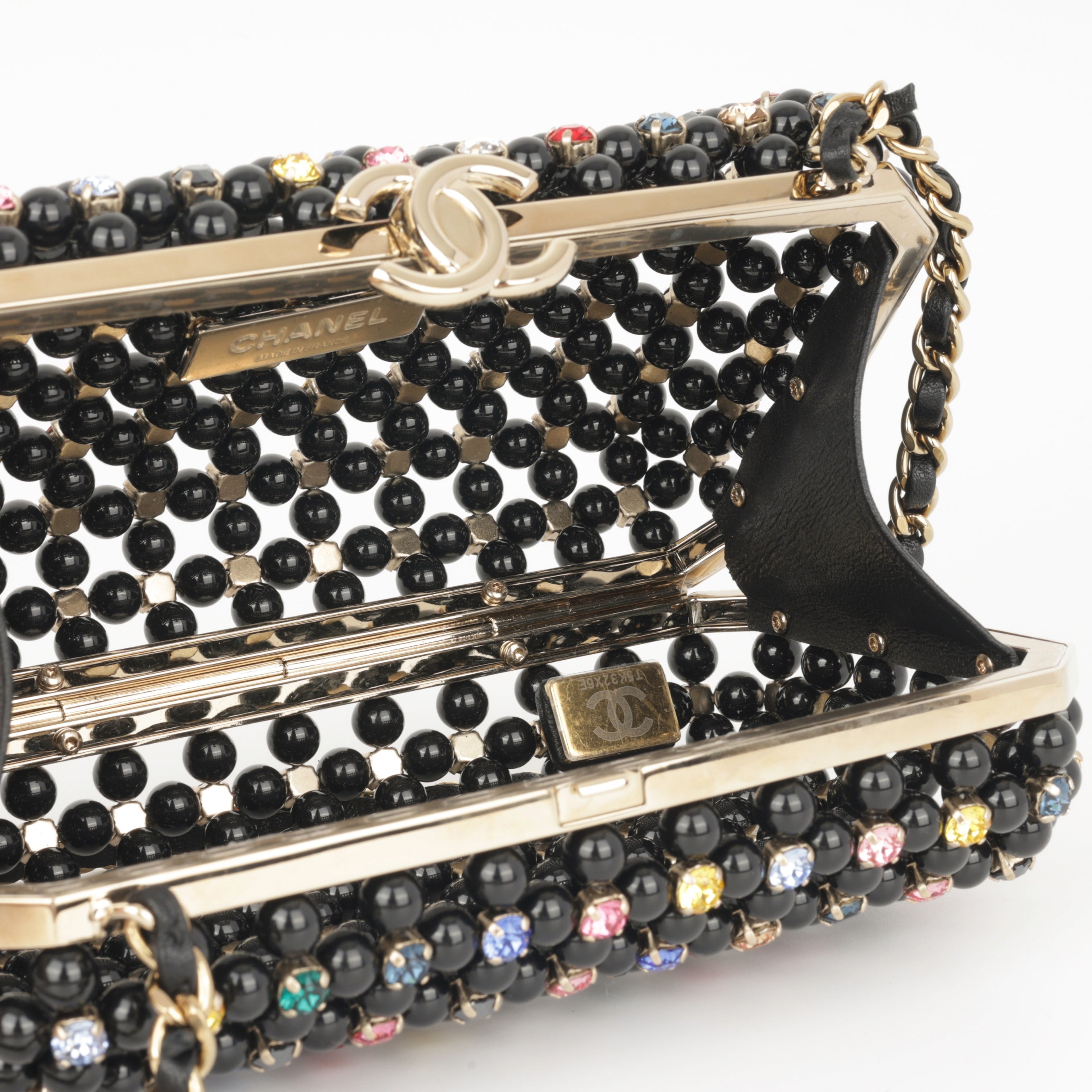 Chanel Cruise 23 Glass Pearls Evening Bag