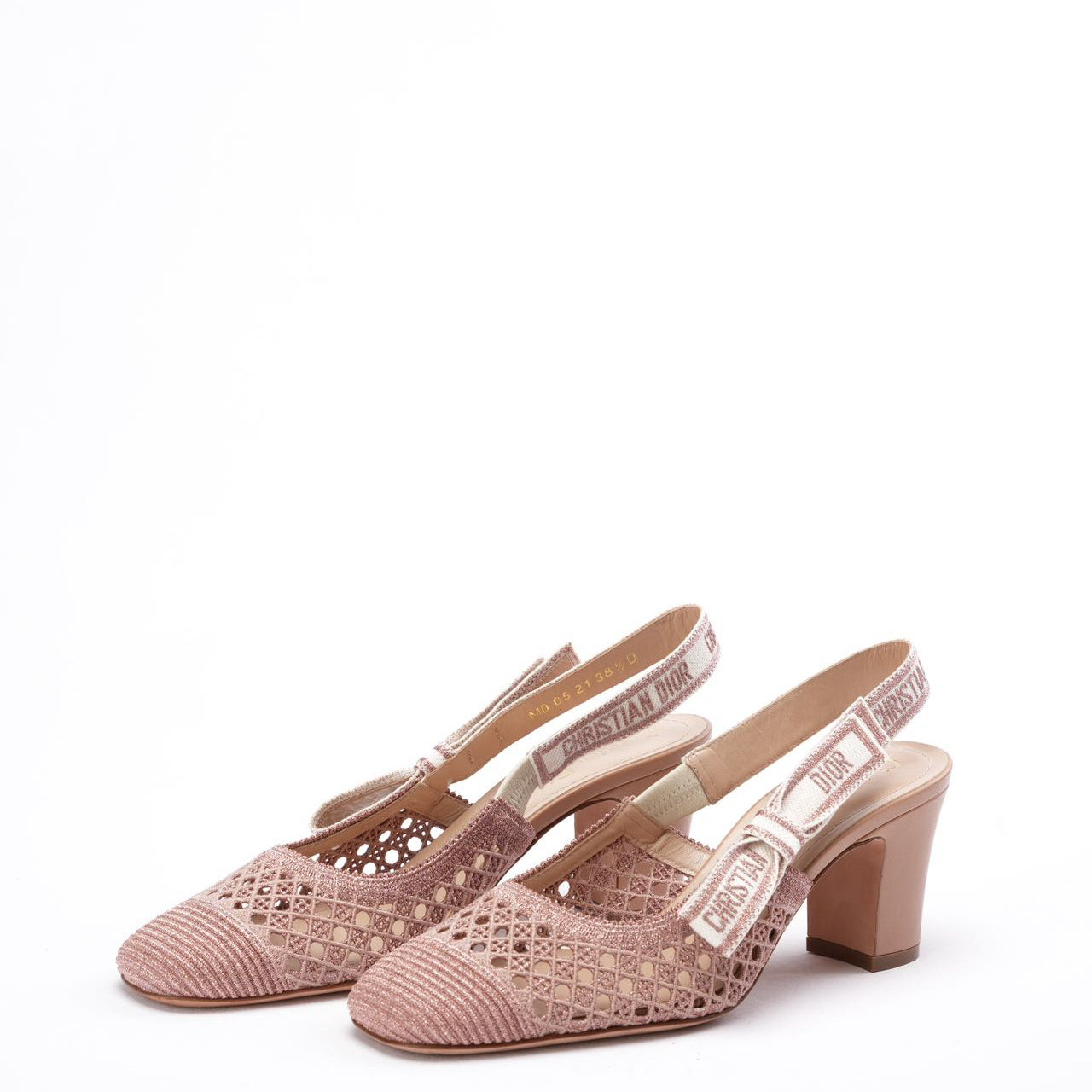 Dior J'Adior Nude Pink Slingback Pumps 38D