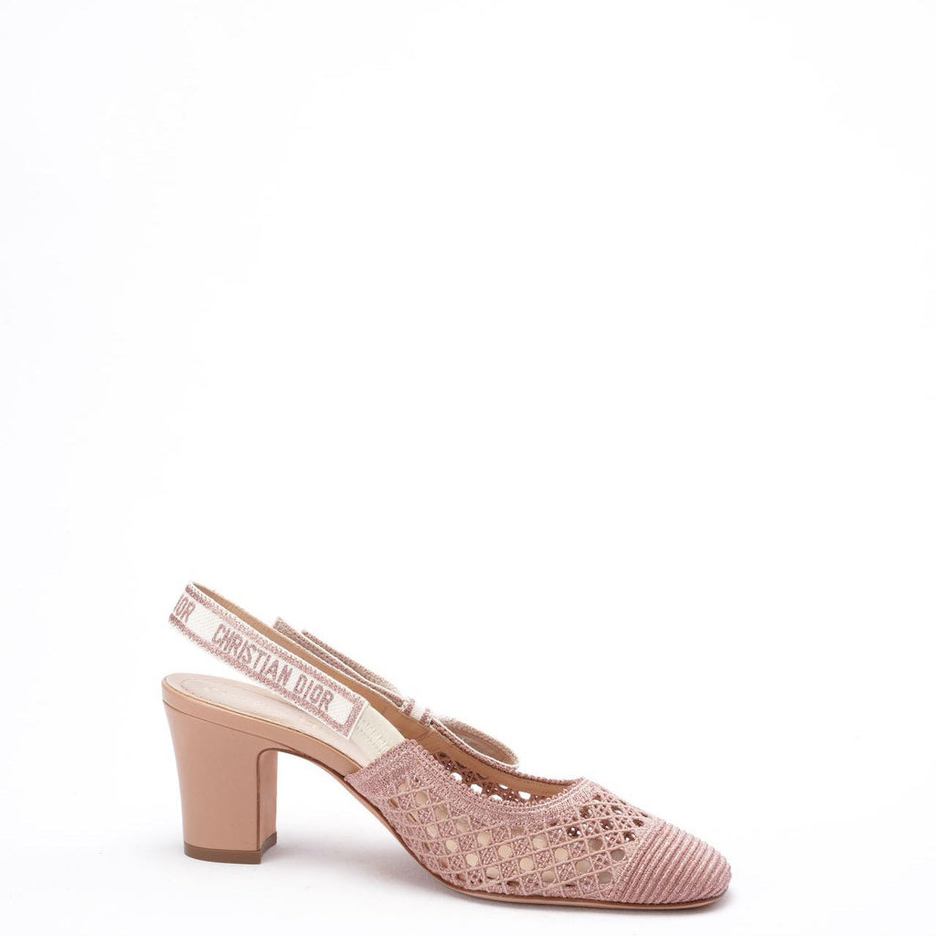 Dior J'Adior Nude Pink Slingback Pumps 38D