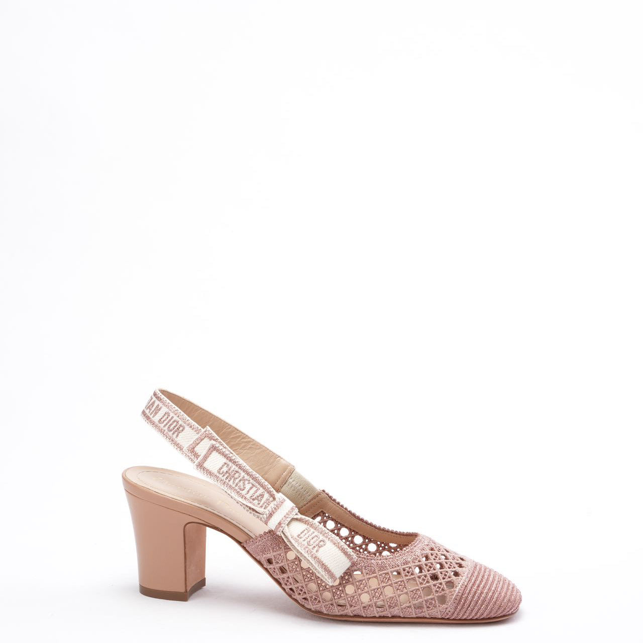 Dior J'Adior Nude Pink Slingback Pumps 38D