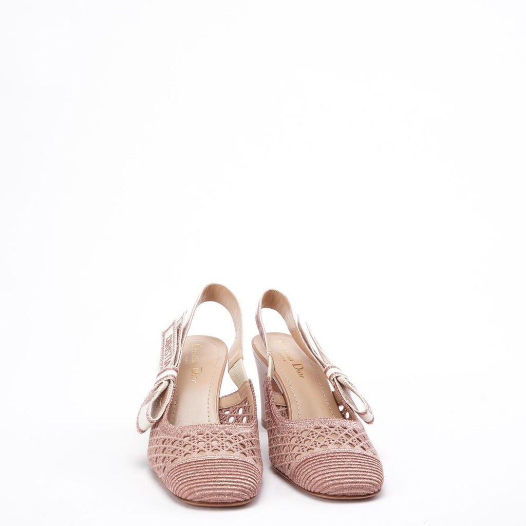 Dior J'Adior Nude Pink Slingback Pumps 38D