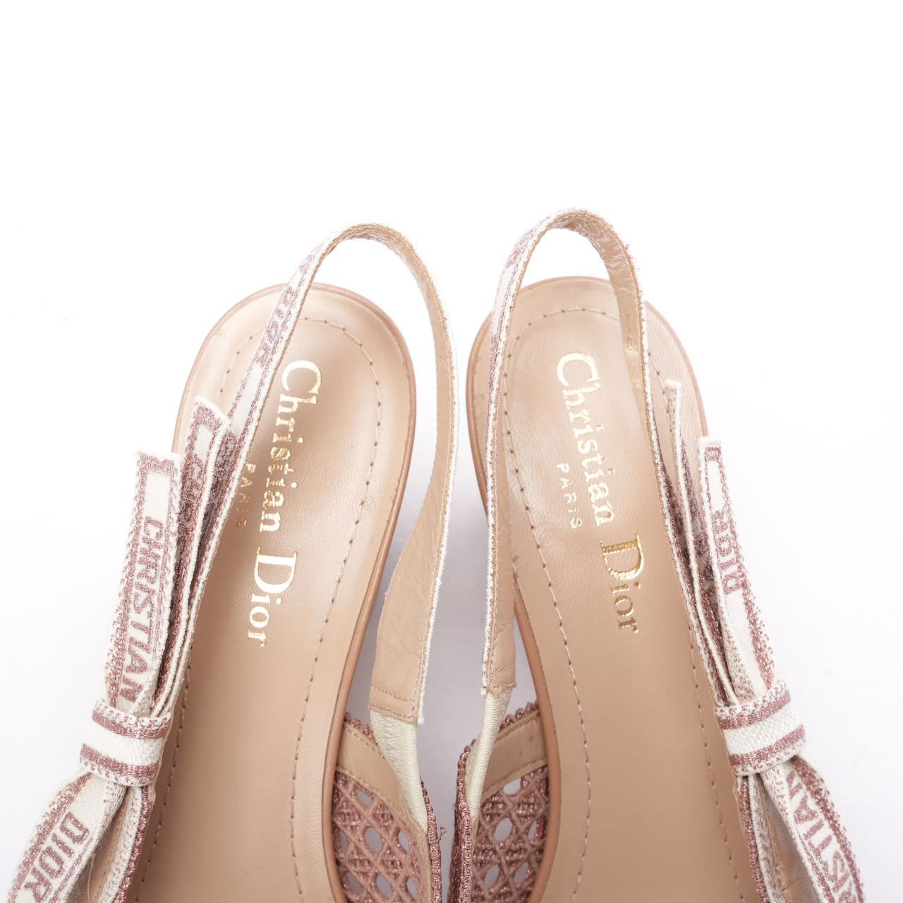 Dior J'Adior Nude Pink Slingback Pumps 38D