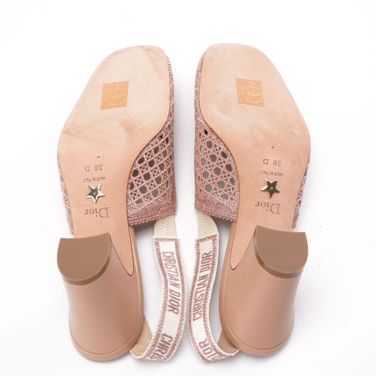 Dior J'Adior Nude Pink Slingback Pumps 38D