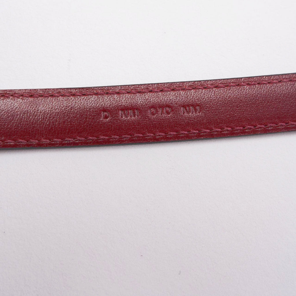 Hermes Kelly Burgundy Shoulder Strap