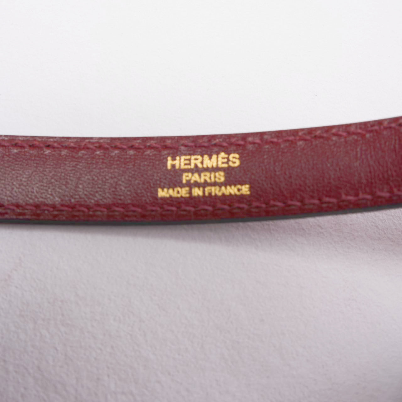 Hermes Kelly Burgundy Shoulder Strap