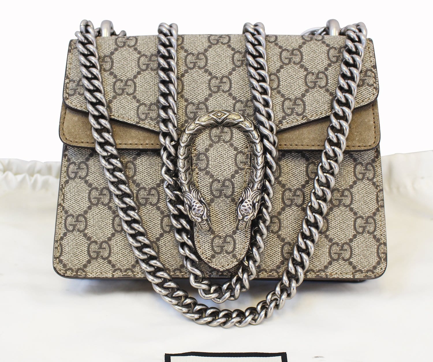 GUCCI Dionysus Mini GG Supreme Coated Canvas Shoulder Bag