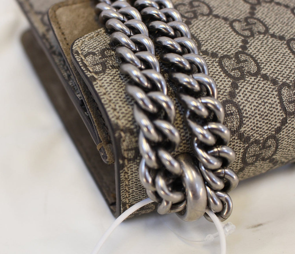 GUCCI Dionysus Mini GG Supreme Coated Canvas Shoulder Bag
