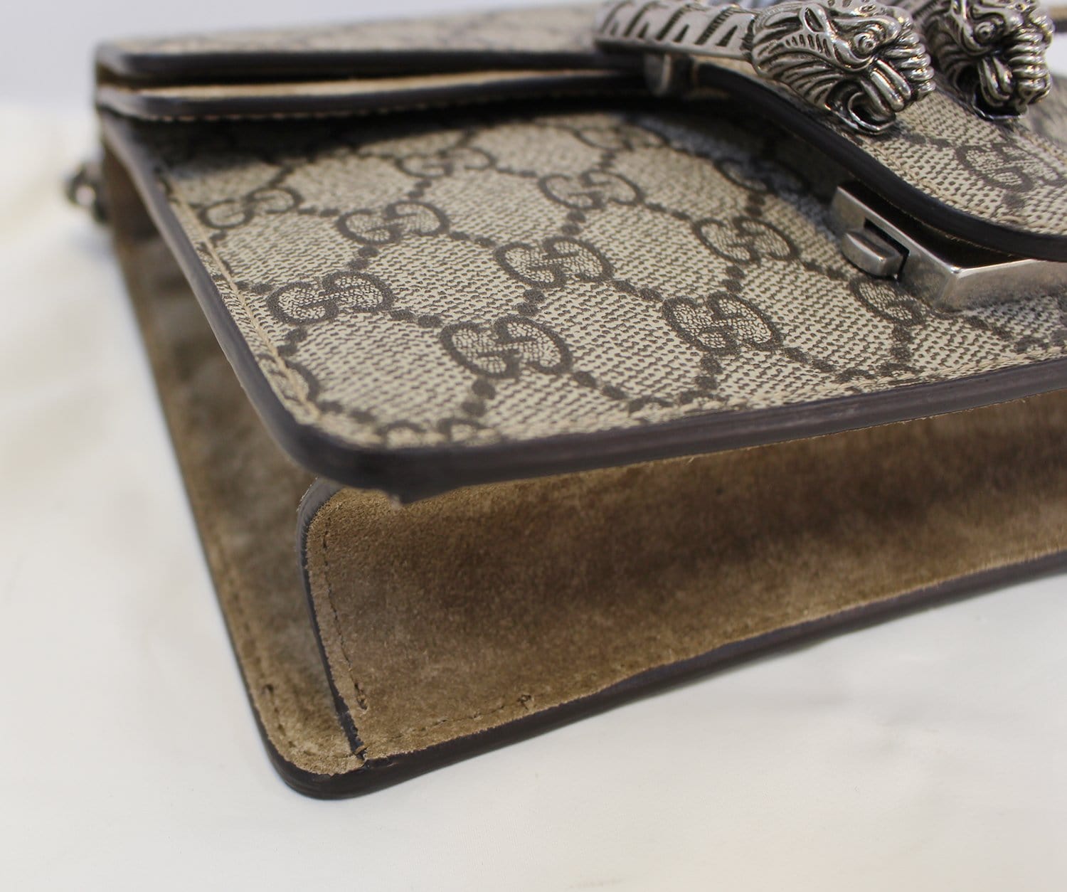 GUCCI Dionysus Mini GG Supreme Coated Canvas Shoulder Bag
