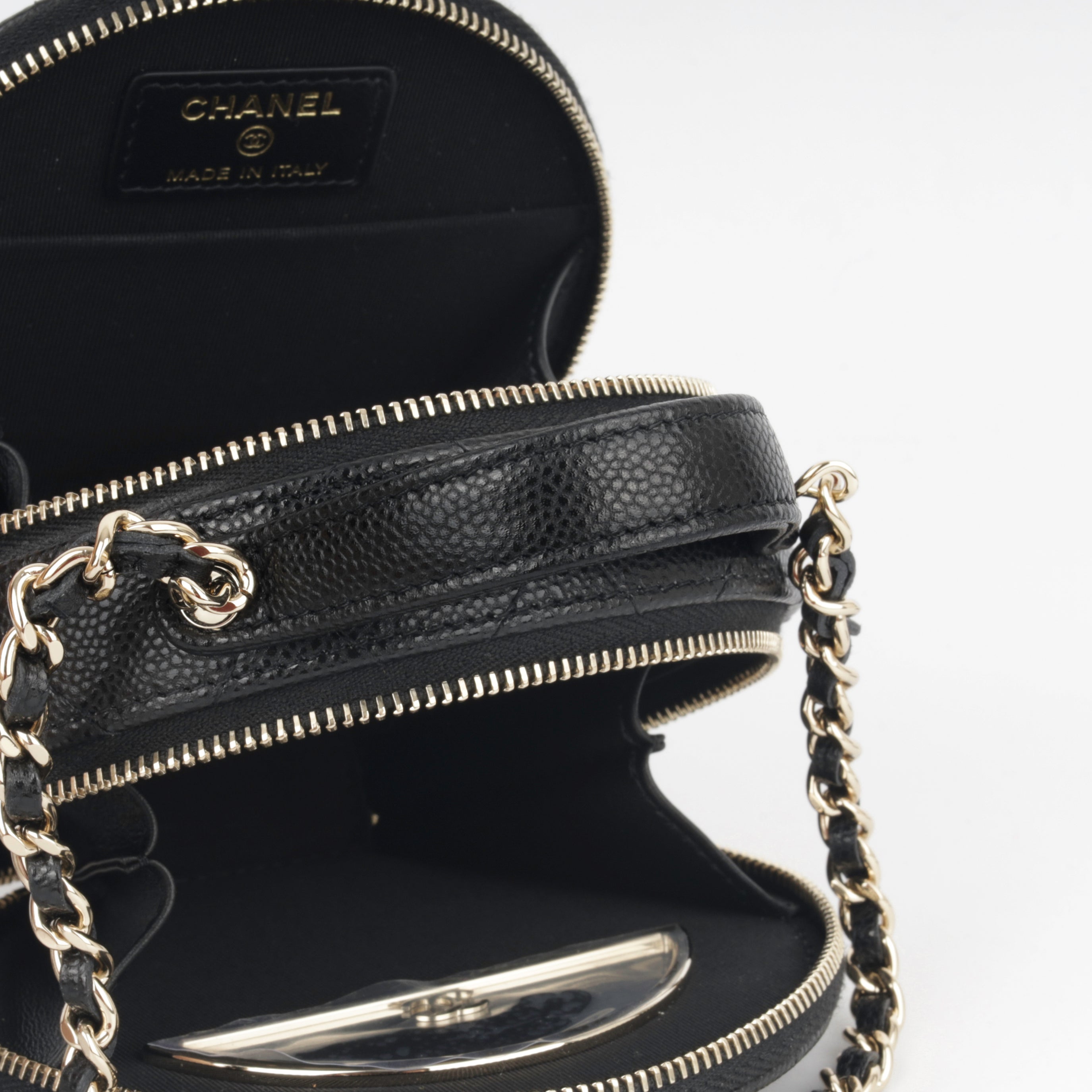 Chanel Round Clutch on Chain with Handle