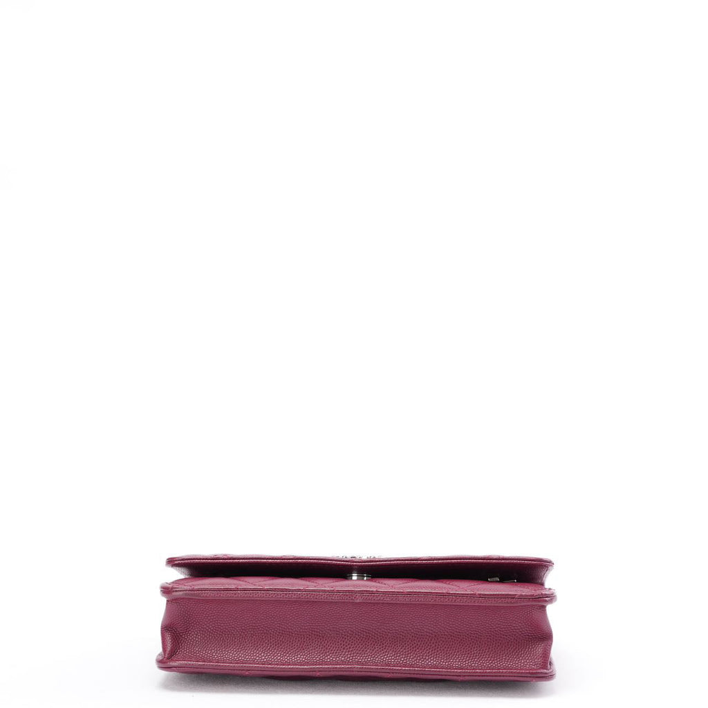 Chanel Burgundy Wallet on Chain (WOC) Multicolor CC