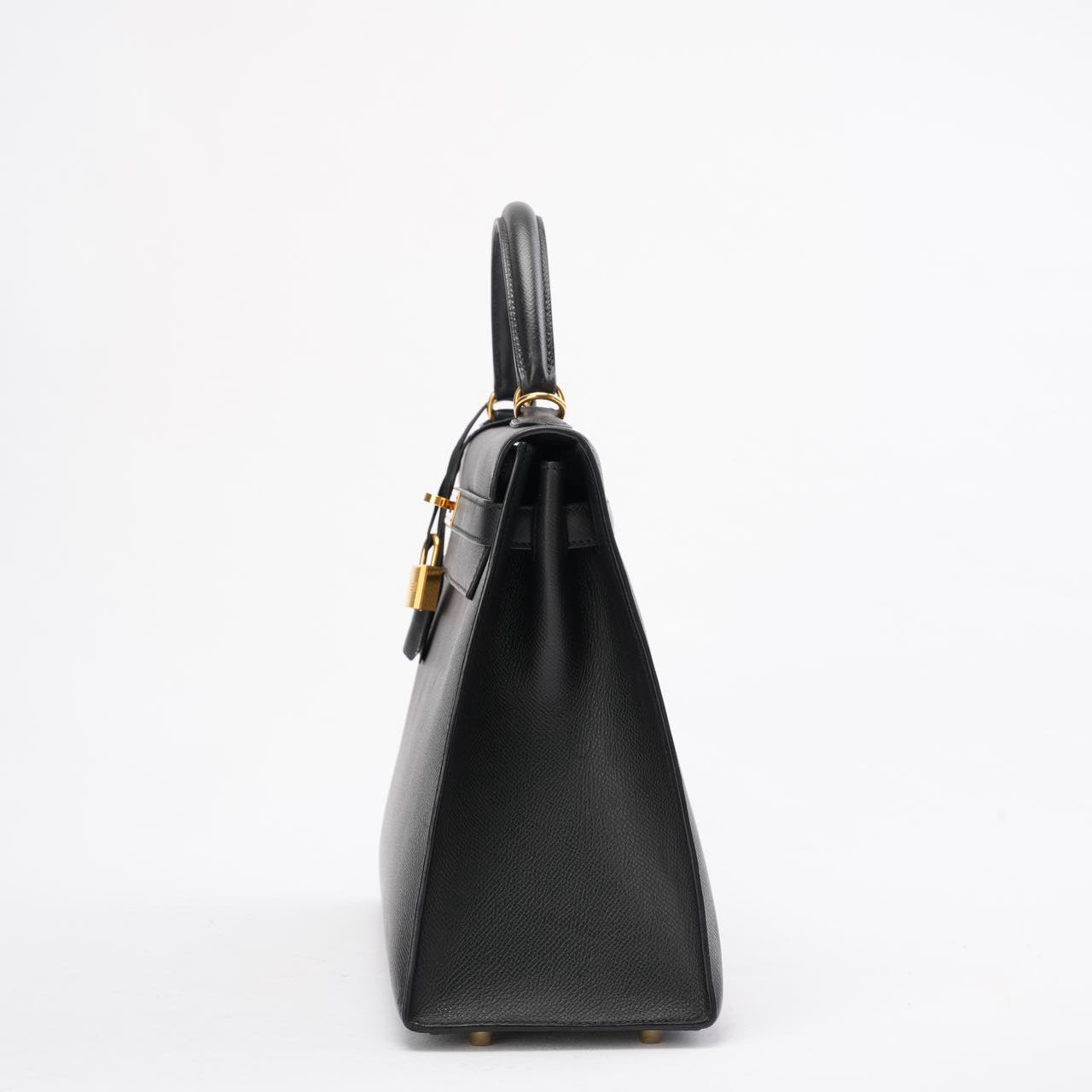 Hermes Black Kelly Sellier 32 Epsom Leather 2010