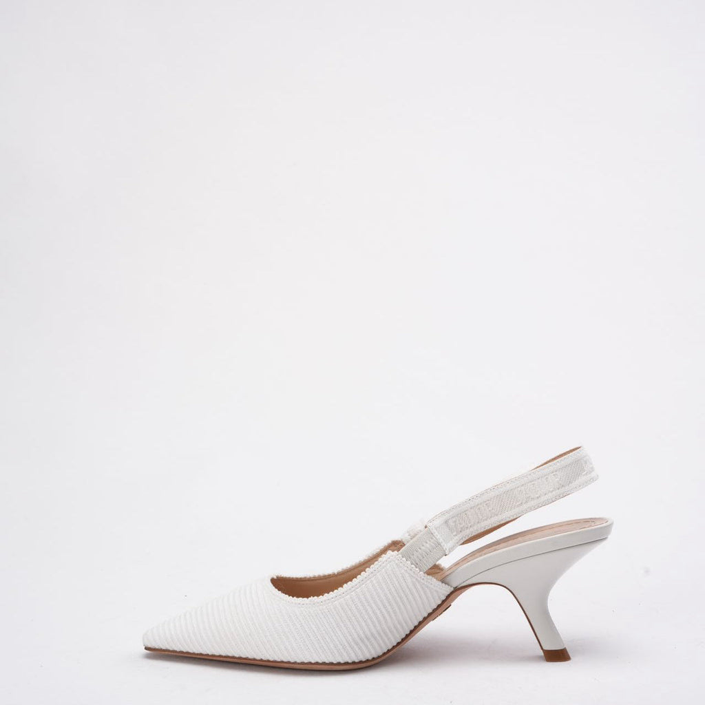 Christian Dior J'Adior Slingback Pump in White 38D