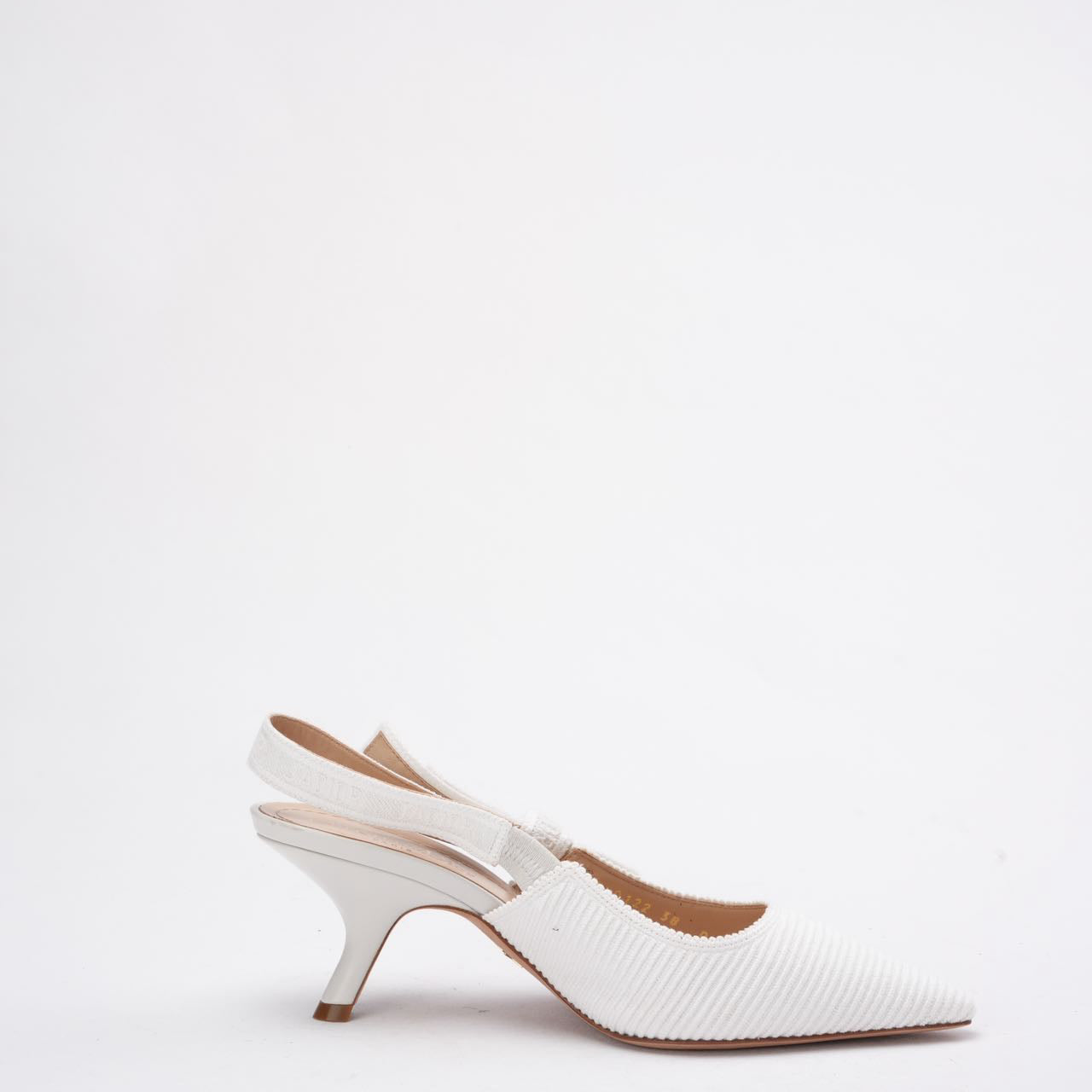 Christian Dior J'Adior Slingback Pump in White 38D