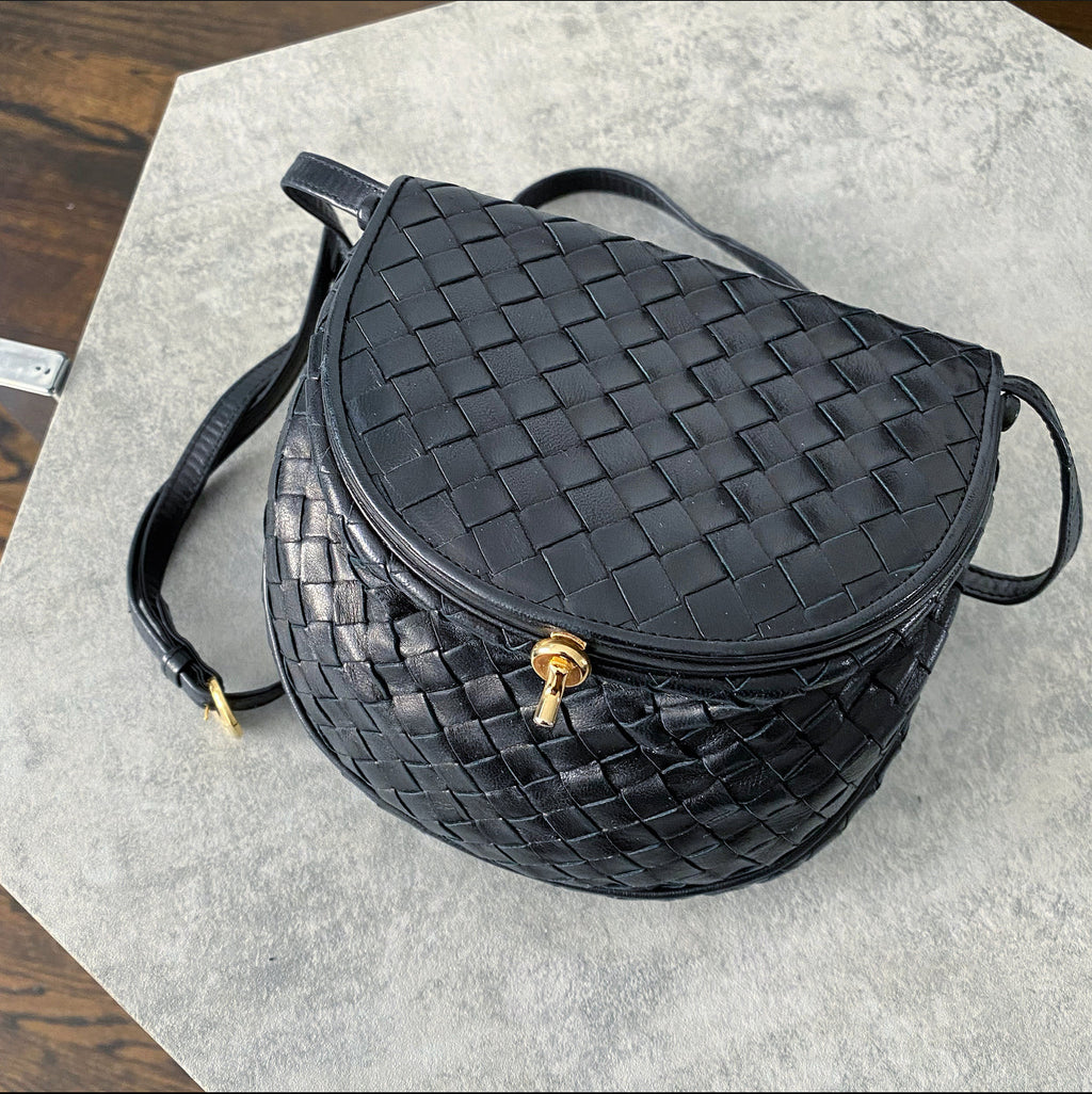 Bottega Veneta Vintage 1980’s Intrecciato Leather Mini Bag