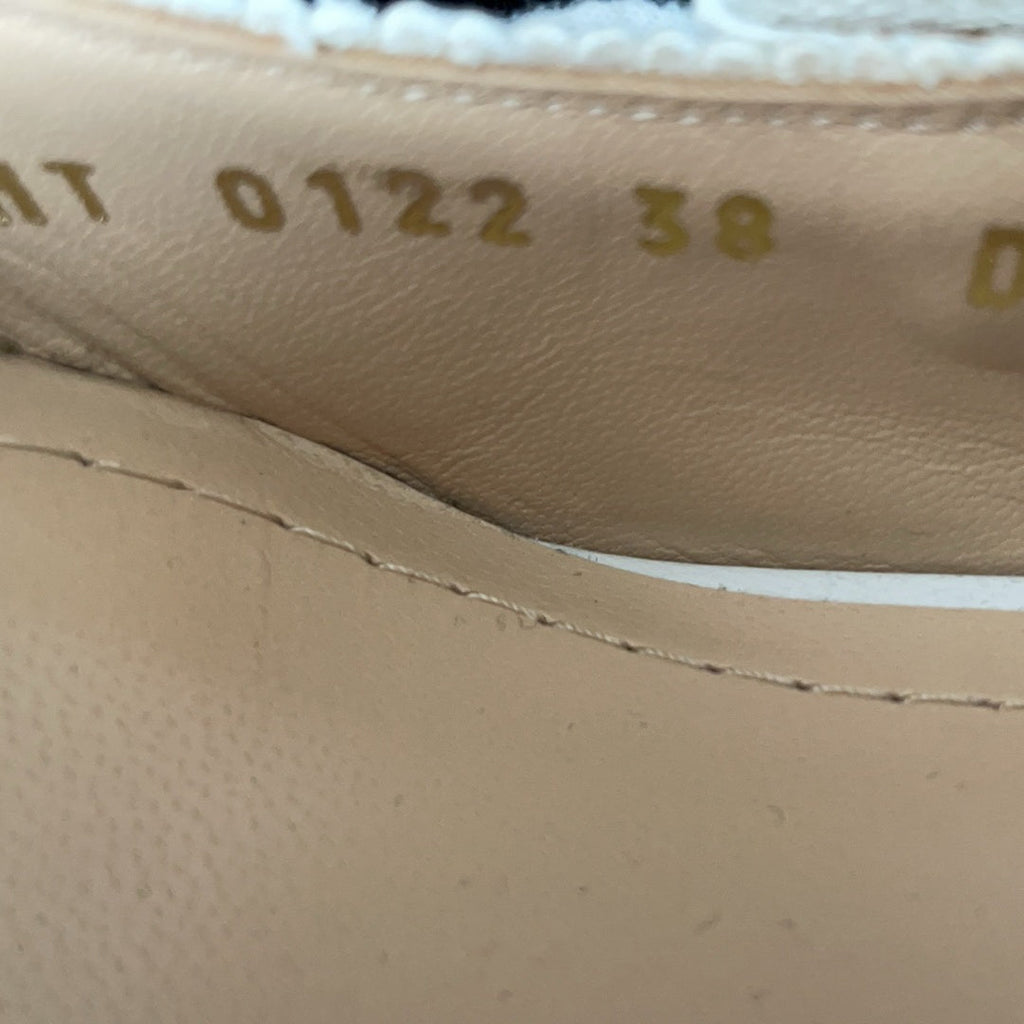 Christian Dior J'Adior Slingback Pump in White 38D