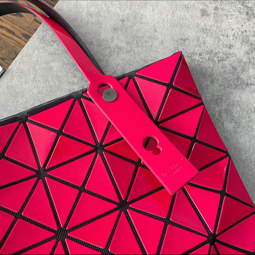 Issey Miyake Fuchsia Cherry Pink Bao Bao Tote Bag