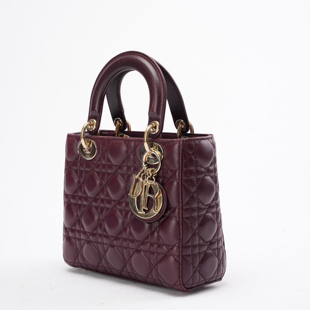 Dior Small Lady Dior My ABCDior Bag in Burgundy 2018