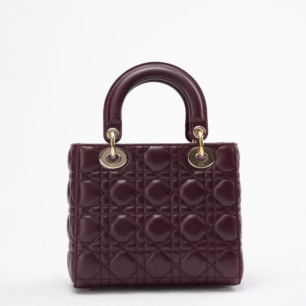 Dior Small Lady Dior My ABCDior Bag in Burgundy 2018