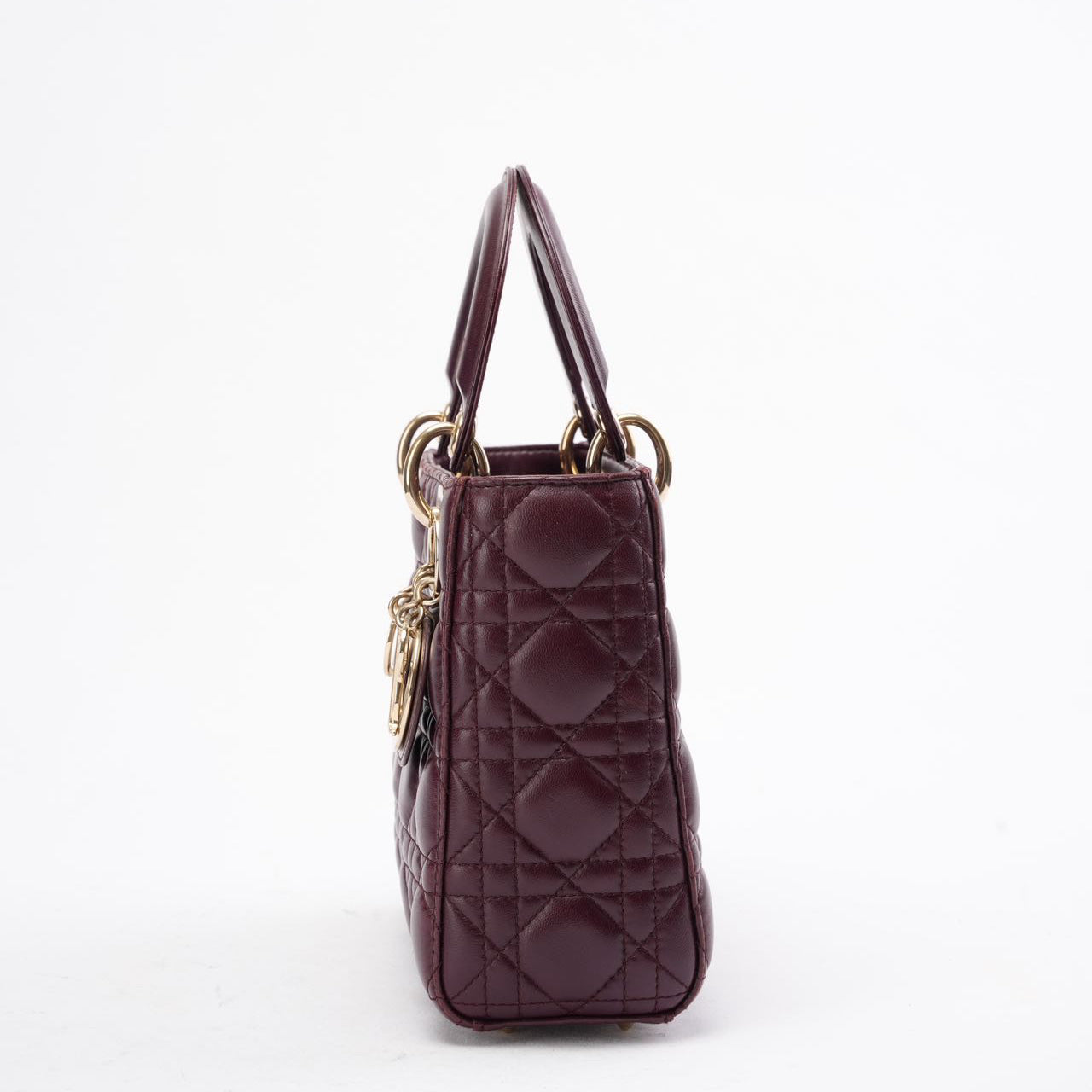 Dior Small Lady Dior My ABCDior Bag in Burgundy 2018