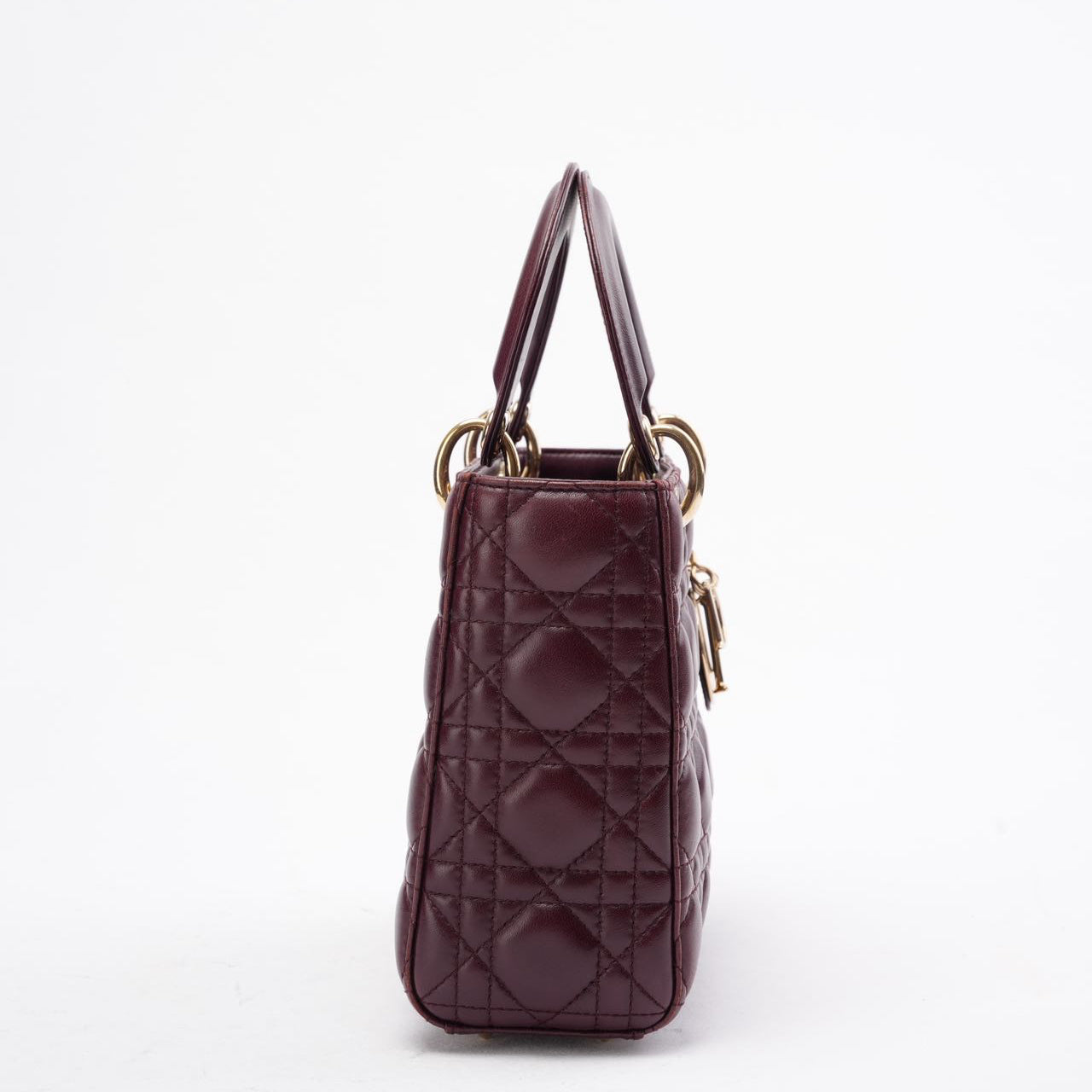Dior Small Lady Dior My ABCDior Bag in Burgundy 2018