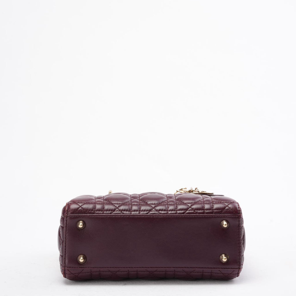 Dior Small Lady Dior My ABCDior Bag in Burgundy 2018