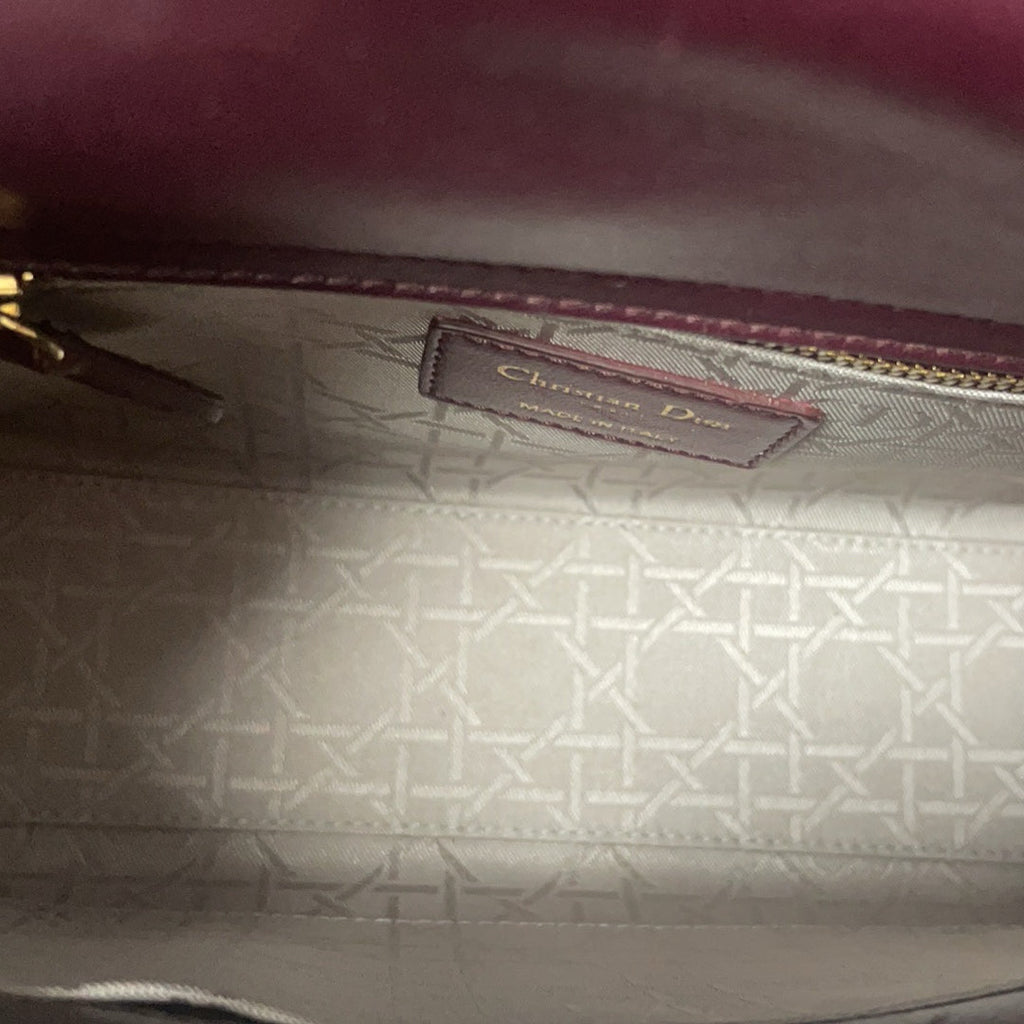 Dior Small Lady Dior My ABCDior Bag in Burgundy 2018