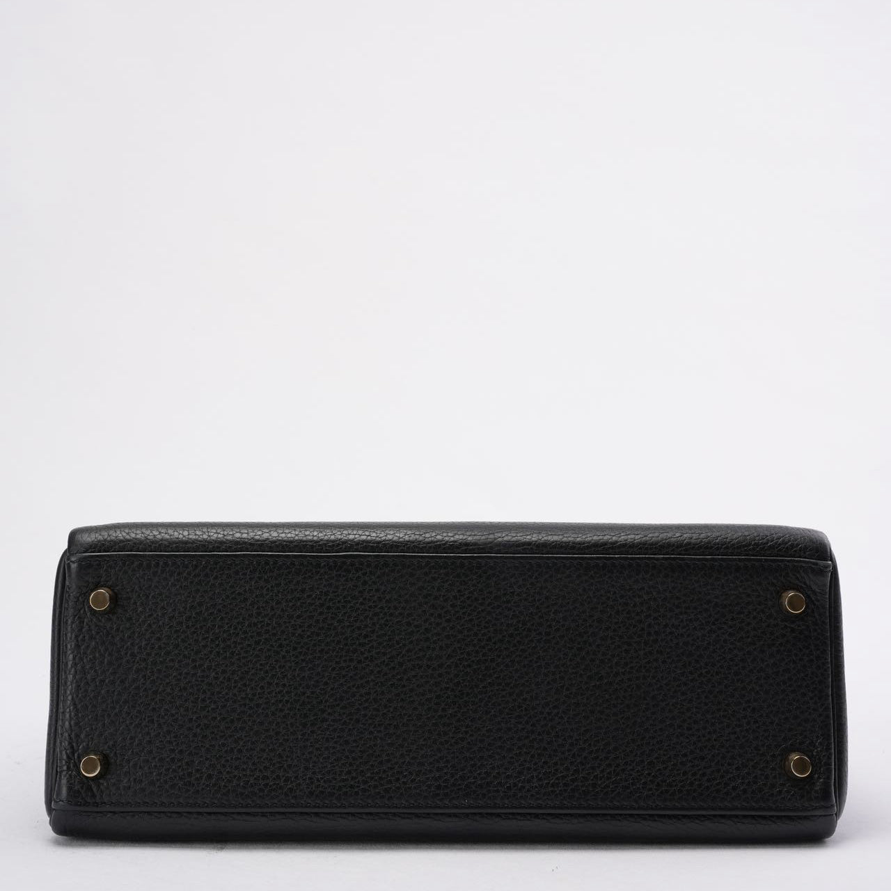 Hermes Kelly 32 Black Togo Leather Bag with Gold Hardware (Retourne)