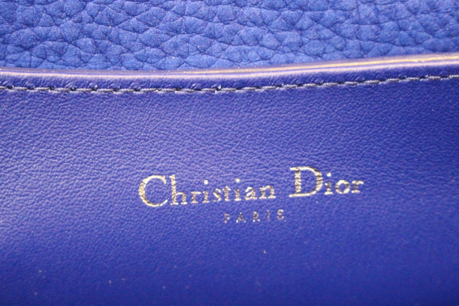 Christian Dior Dune Suede Leather Blue Shoulder Handbag