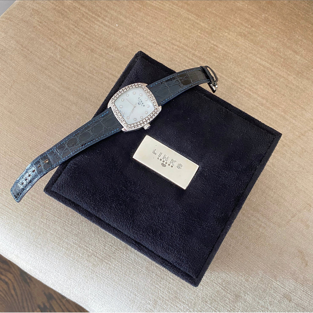 Links of London Sterling Silver Mother of Pearl Watch with Diamonds