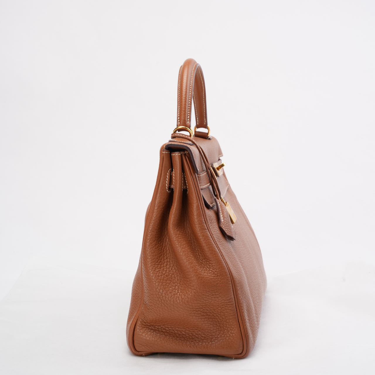 Hermès Kelly 32 cm Bag in Golden Clemence Leather with Golden Hardware 2015