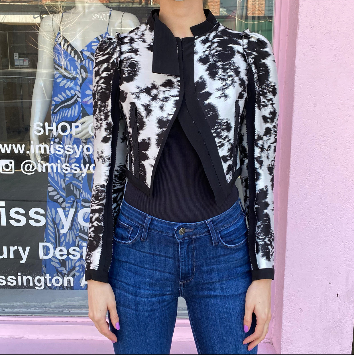 Erdem Spring 2019 Runway Brice Crop Victorian Style Jacket - S