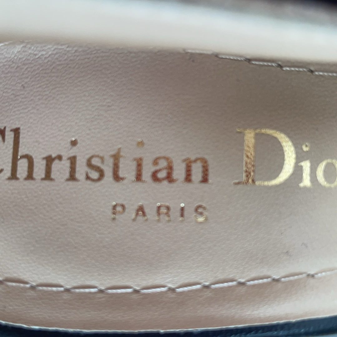 Dior J'Adior Slingback Pumps in Beige Two-Tone Fabric 39D
