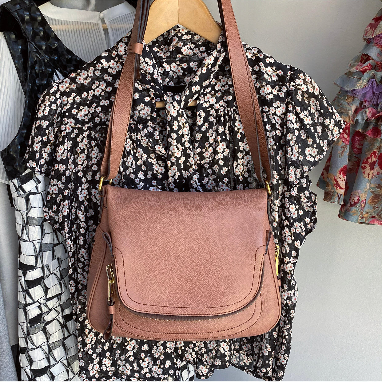 Tom Ford Jennifer Crossbody Bag in Desert Rose