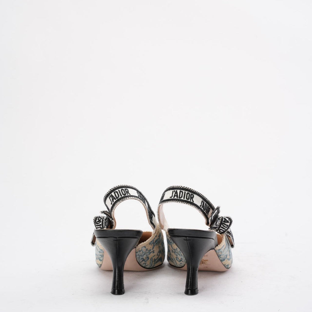Christian Dior J'Adior Slingback Pump 38 Blue Taille