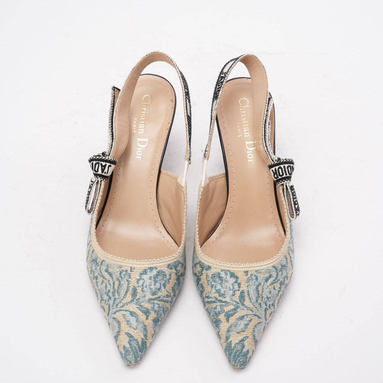 Christian Dior J'Adior Slingback Pump 38 Blue Taille
