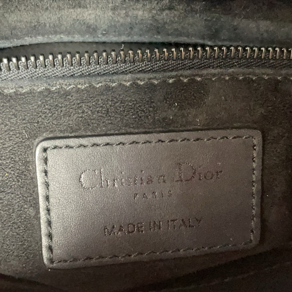 Dior Small Lady Dior My ABCDior Bag in Black Ultramatte 2020